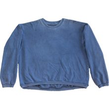 Load image into Gallery viewer, IKIGAI FLOWER PATCH EMBROIDERED COLLAGE ON REWORKED VINTAGE CREWNECK