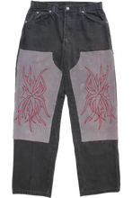 Load image into Gallery viewer, FLORA EMBROIDERED DOUBLE KNEE DICKIES 32"