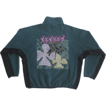 Load image into Gallery viewer, IKIGAI FLOWER PATCH EMBROIDERED COLLAGE ON HELLY HANSEN FLEECE