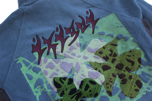 Load image into Gallery viewer, IKIGAI FLOWER PATCH EMBROIDERED COLLAGE ON HELLY HANSEN FLEECE