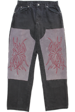 Load image into Gallery viewer, FLORA EMBROIDERED DOUBLE KNEE DICKIES 32&quot;
