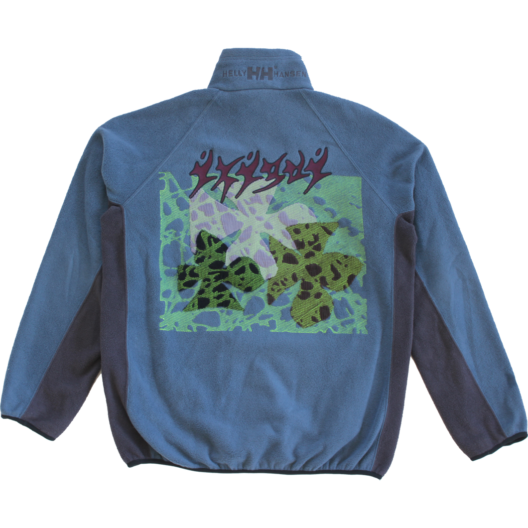 IKIGAI FLOWER PATCH EMBROIDERED COLLAGE ON HELLY HANSEN FLEECE